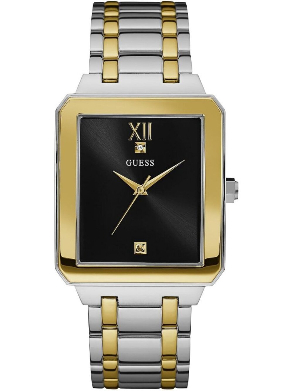 Stylish Blue Diamond Rectangular Watch | Elegant Timepiece for Any Occasion
